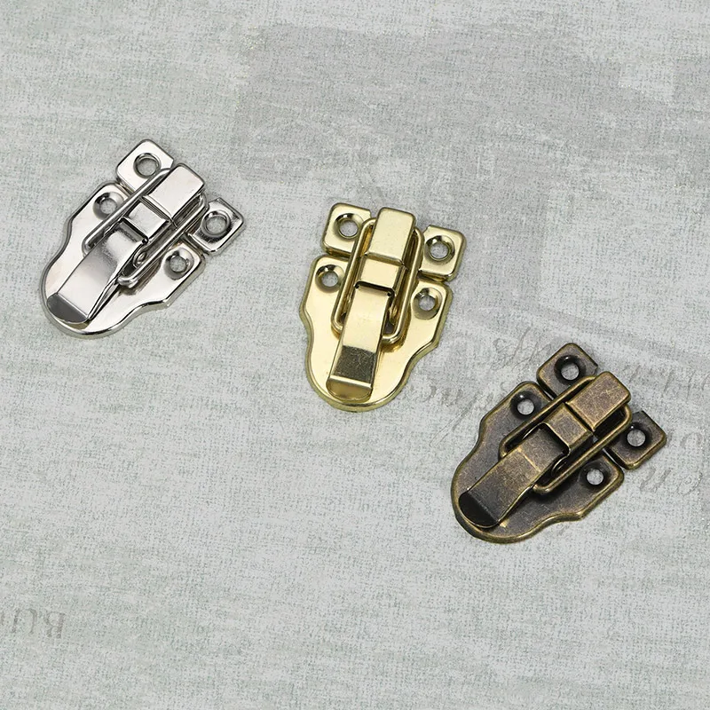 1PC Suitcase Chest Box Buckle Spring Hasp Metal Latch Catch Clasp Antique Lock Toolbox Lock Jewelry Box Lock Home Supplies