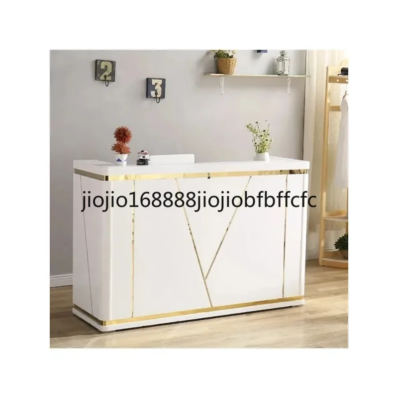 Suitable for simple clothing, beauty, cashier, front desk, modern reception desk