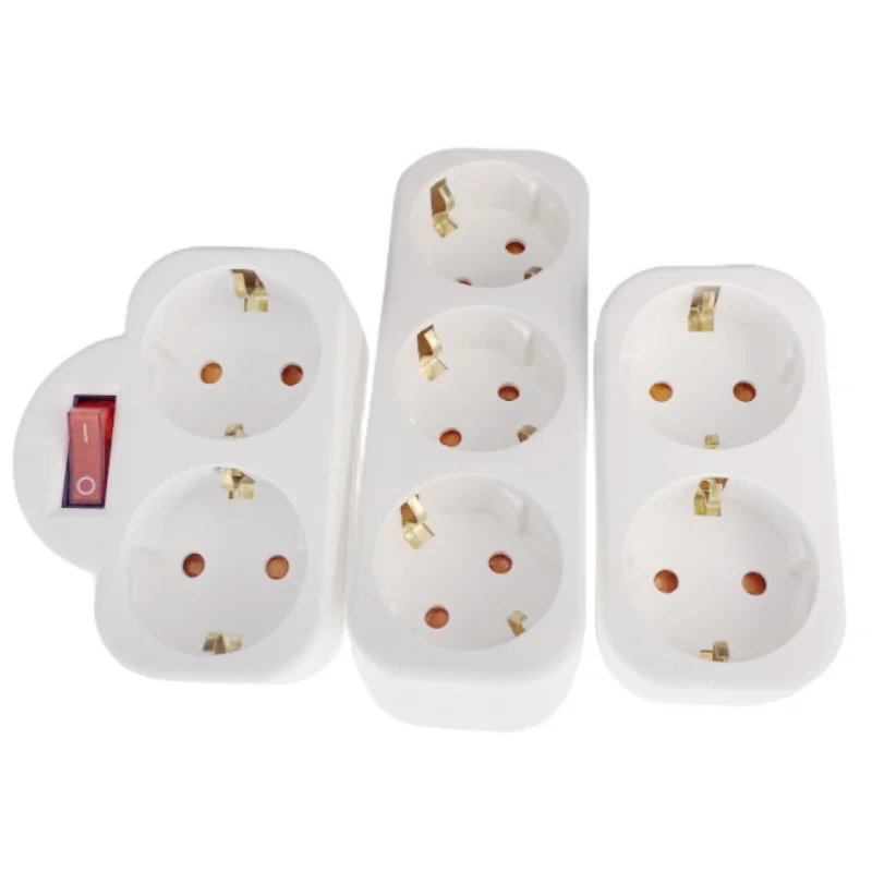 الاتحاد الأوروبي التوصيل محول طاقة متعدد المعايير الأوروبية 1 إلى 1/2/3 طريقة متعددة التوصيل اليورو محول محول المقابس الكهربائية