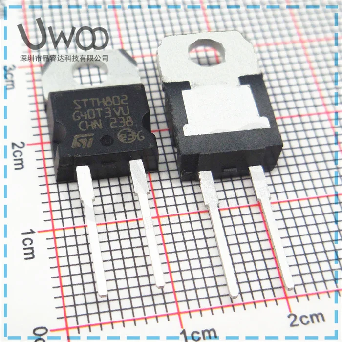 10Pcs/Lot STTH802 8A 200V TO220 DIP Schottky Barrier Diode/ NEW Original In Stock