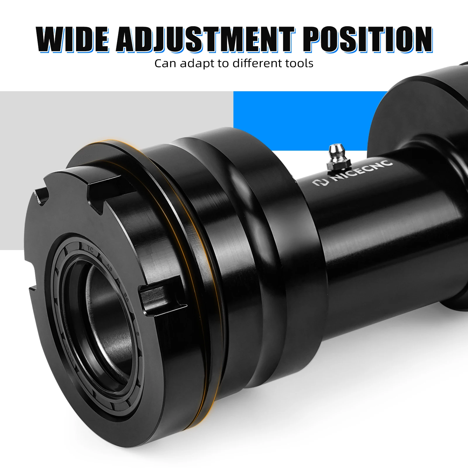 ATV リアアクスルベアリングブロックキャリアハウジングヤマハラプター 700 700R SE 2013-2025 YFM700 アルミ合金 1PE-25311-00-00