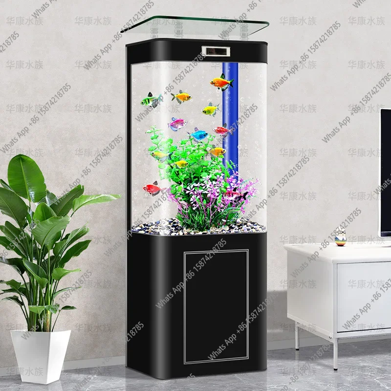 

G-MX нижний фильтр для аквариума для гостиной, небольшой бытовой интегрированный формовочный интеллектуальный аквариум, экологический вертикальный золотая рыбка Ta