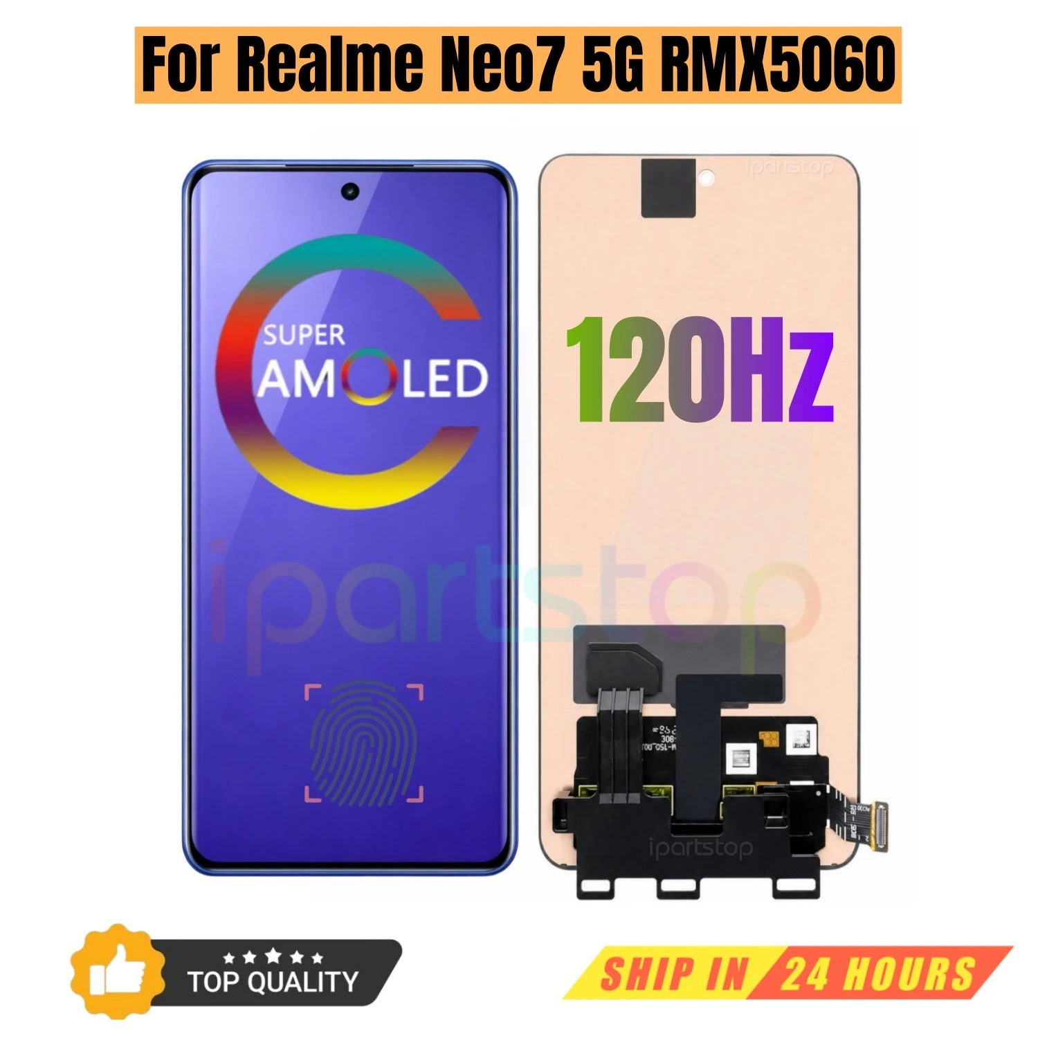 iParts Replacement New Display for Realme Neo7 5G RMX5060 120Hz LTPO AMOLED Touch Screen Digitizer Assembly OEM all Functions