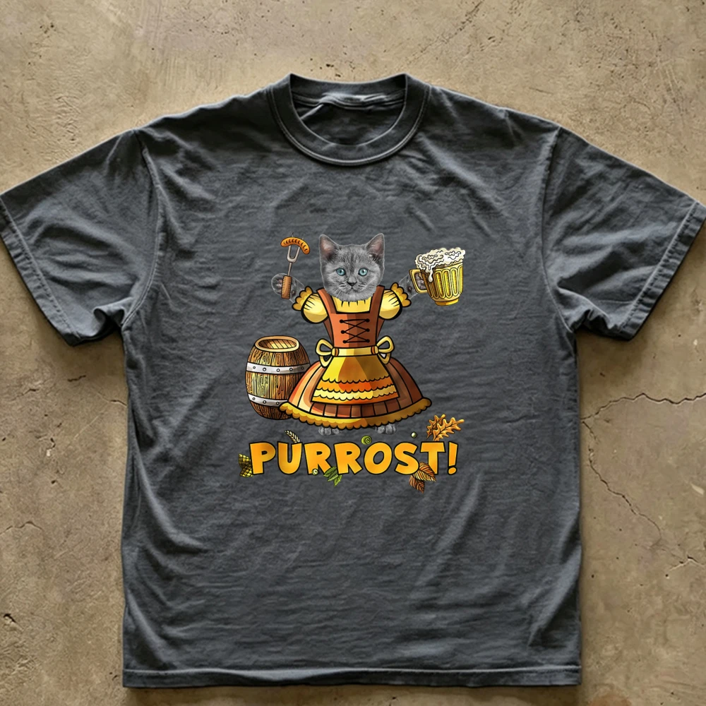Purrost Kaos Grafis Lucu Oktob - Beer & Wine Jockey Plaza Shopping ulasan dan harga