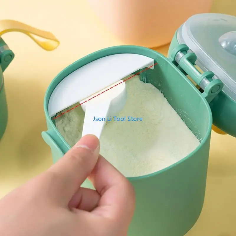 Y08D Hộp lưu trữ thực phẩm bé động BPA Công thức miễn phí Bộ phân phối hoạt hình Hộp sữa bột trẻ sơ sinh