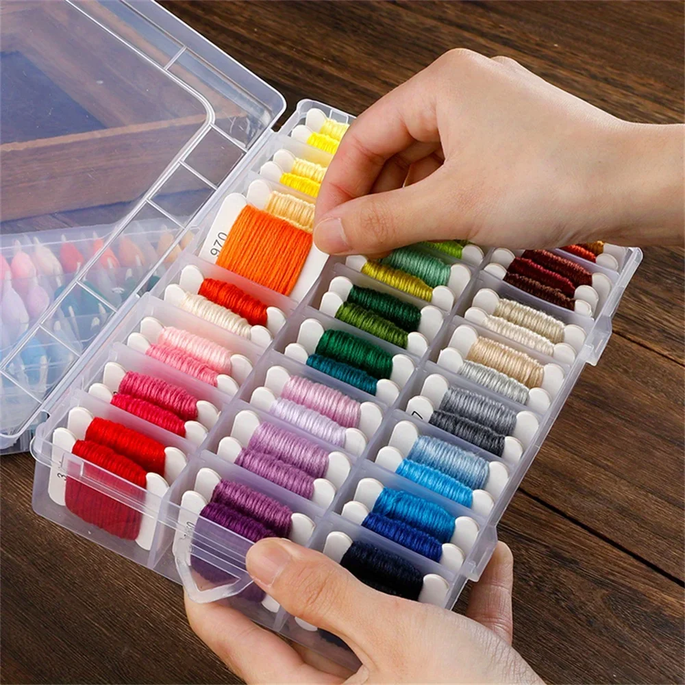

50 Color/box Cross Stitch Embroidery Thread Embroidery Set, 8.0 Meters Per Color, DIY Woven Colorful Cotton Thread