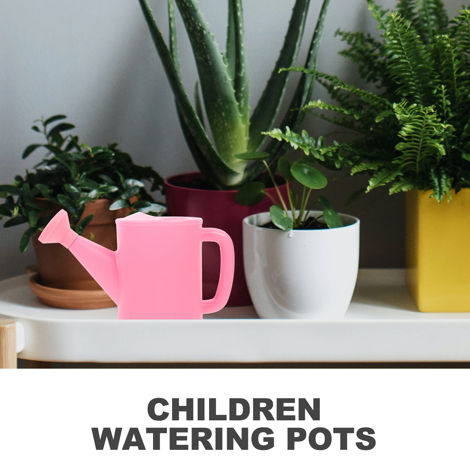 

2Pcs Plastic Watering Cans Long Spout Durable Garden Indoor Outdoor Plant Watering Kettles Gardening Kettle Tool