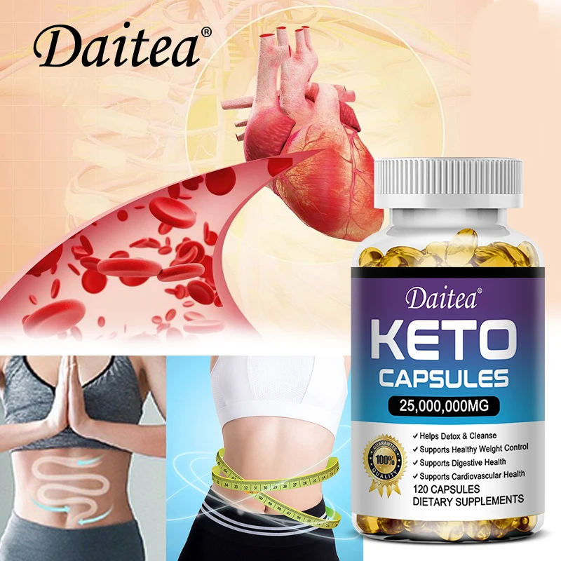 Keto BHB Capsules, High-Strength Ketone Support, Immune System, Healthy Metabolism, Balanced Energy & Weight Management, Non-GMO