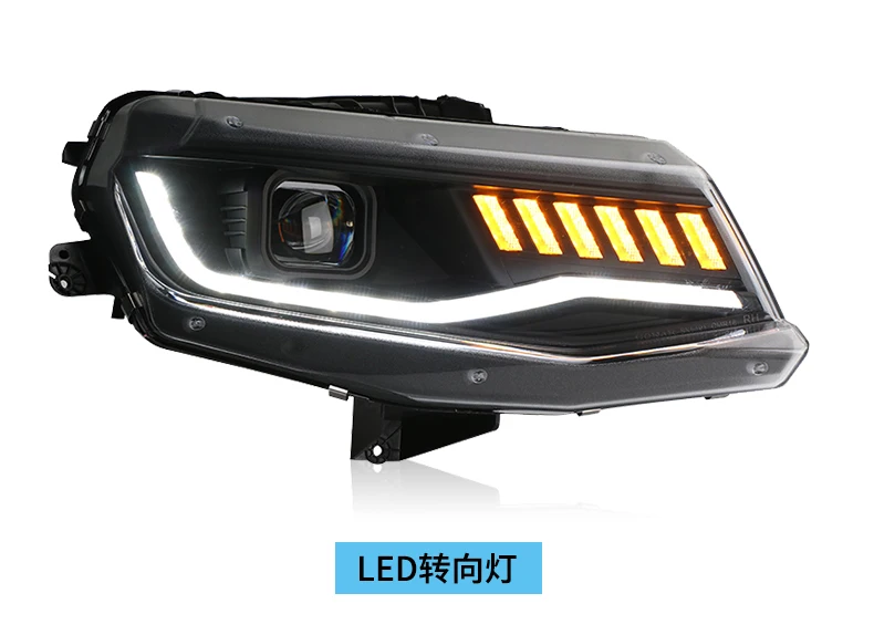2pcs car bumper headlight for Camaro daytime light 2016~2019y DRL car accessories LED headlamp for Camaro fog light