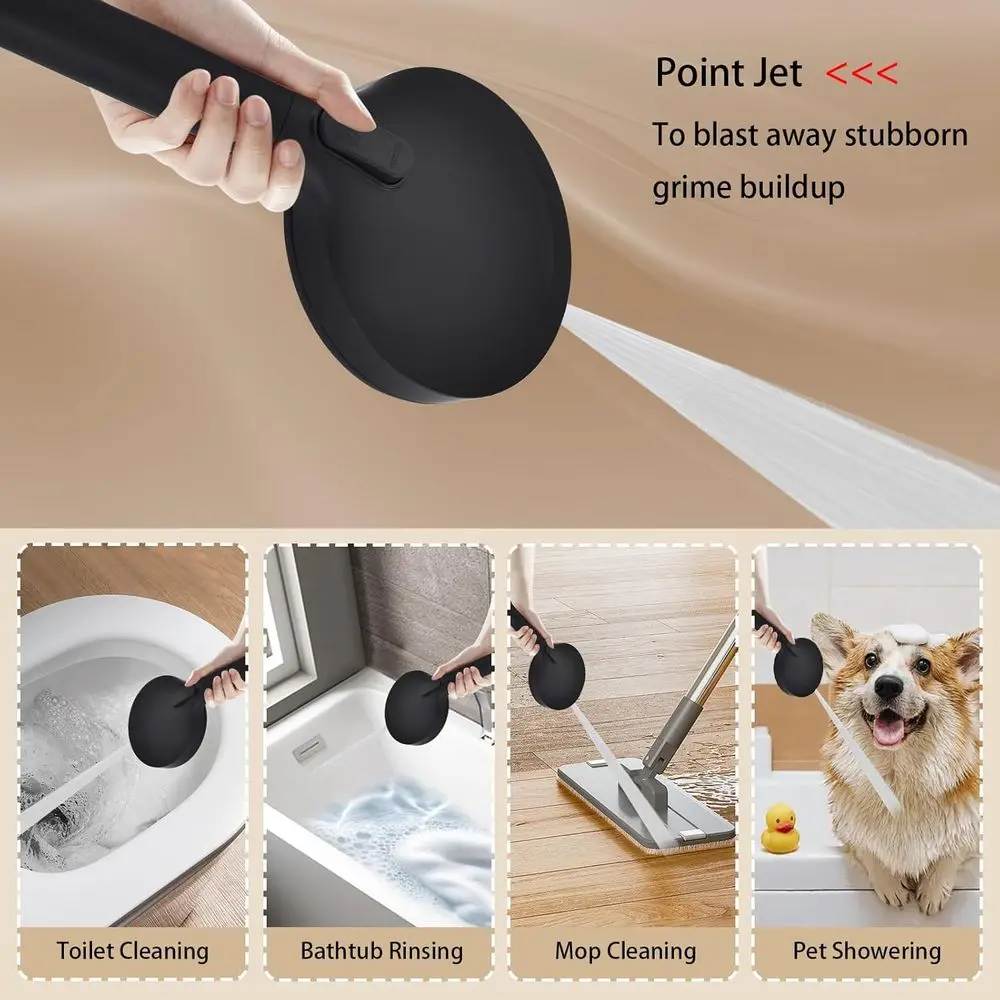 Cabeças de chuveiro duplos de alta pressão de 12 polegadas com 9 configurações de spray e mangueira de 70 polegadas, acessórios de chuveiro de banheiro preto fosco