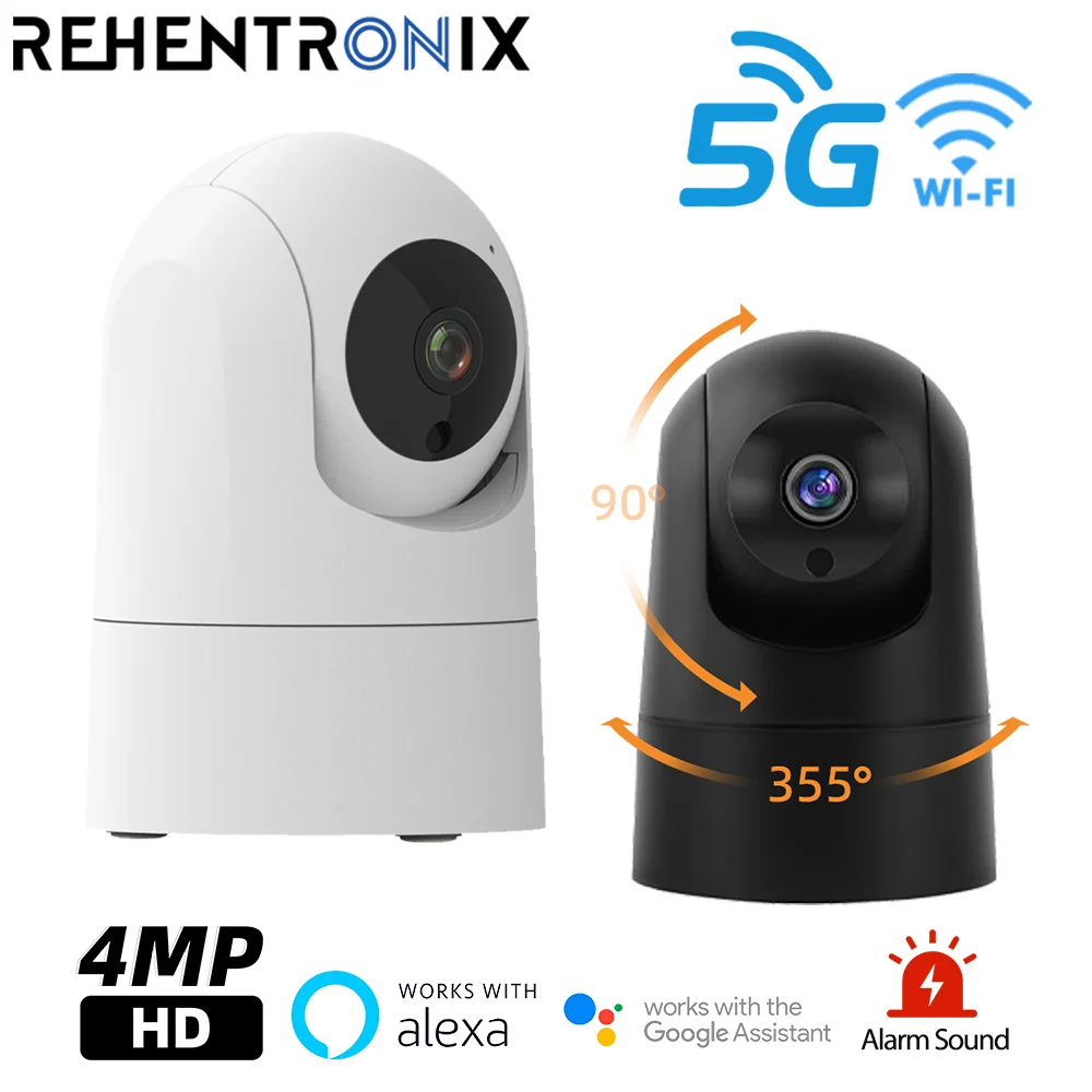 

Mini 5g WiFi Camera 4MP HD Indoor PTZ Camera Security WiFi IP Camera AI AutoTracking Smart Home Video Surveillance Camera Alexa