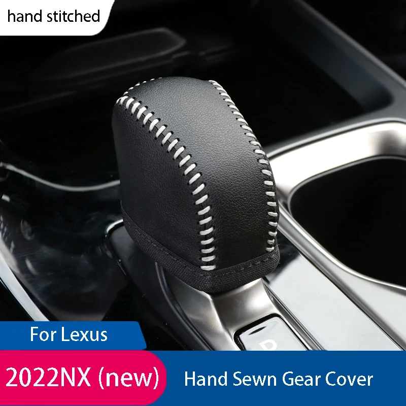 Black Gear Cover is Suitable For 2022 New Lexus NX Modified nx250NX350 Interior Supplies nx350h Hand-Sewn Gear Cover Accessories