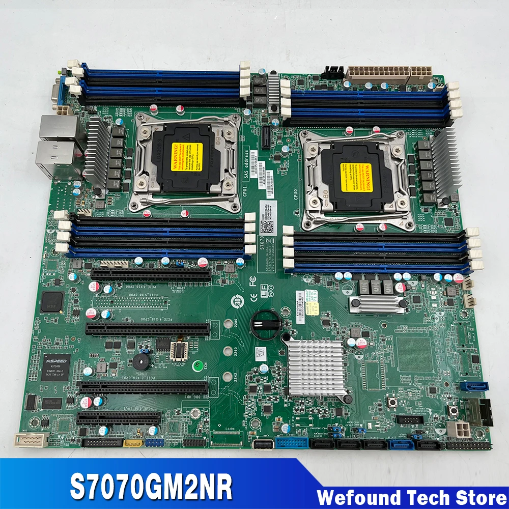 For TYAN Dual-Socket Support E5-2600 V3/V4 Server Motherboard S7070 DDR4 C612 S7070GM2NR