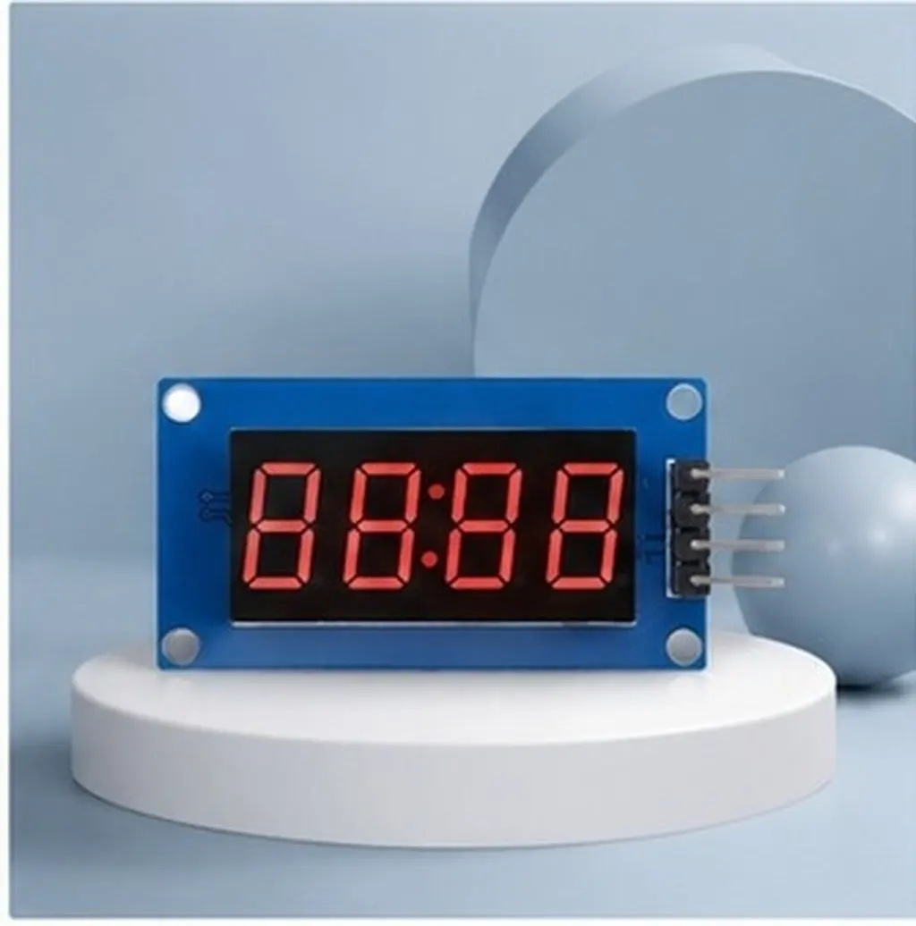 2Pcs Clock Display Module Led Electronic Display For Lab Technician Digital Tube Inch 4-Digit Red Segment Driver