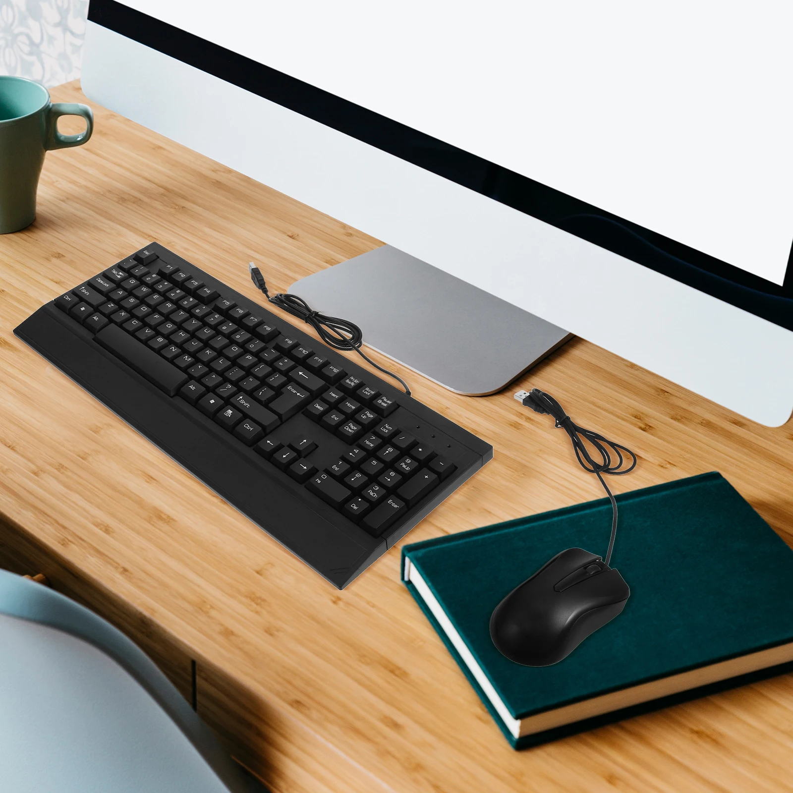 

USB Gaming Keyboard Affordable Computer Mouse Wired Pressure Reducing Abs Ergonomic