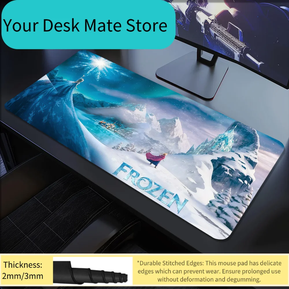 

Коврик для мыши Mouse Frozen Fantasy: Нескользящий, с прошитыми краями, для офиса, учебы и игр, утолщенный, большой, с музыкальным дизайном, для письма и рисования, подушка-подкладка