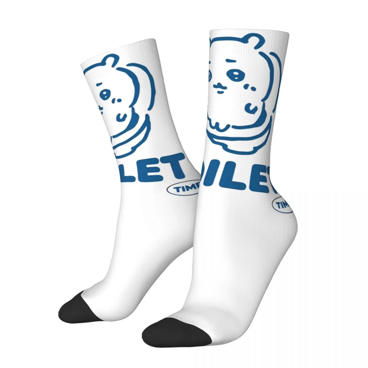 

Chiikawa Toilet Time Theme All Season Socks Merchandise for Unisex Breathable Stockings