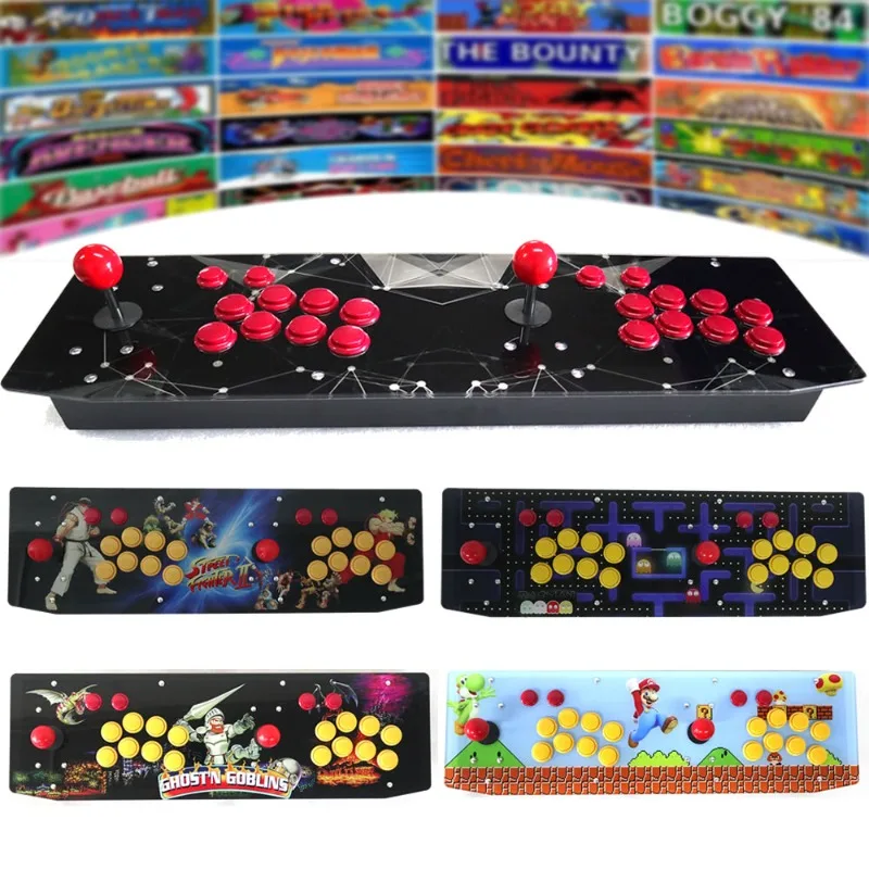 Fightbox Retro Arcade Crafts RAC-T300 Two Person Retro Arcade Game Console 15000 in 1 64G/128G Metal Case Gaming  Battle Stick