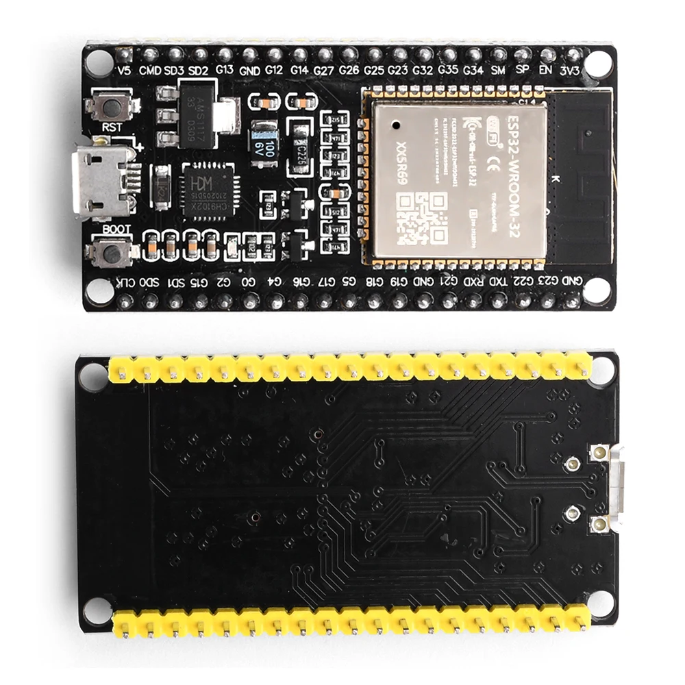 ESP32 Development Board ESP-WROOM-32 Micro USB WiFi+Bluetooth Ultra-Low Power Consumption Dual Core ESP-32 CH9102 CP2102 38 Pin