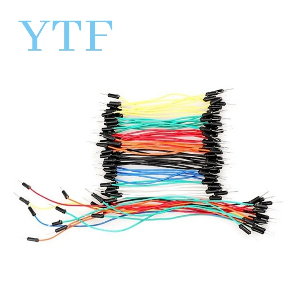 65 pz/lotto cavi jumper maschio-maschio, cavi jumper breadboard da 20 cm per progetti elettronici Arduino 1-10 lotto
