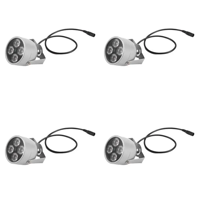 B24B 4X 4 Array Leds Infrared Waterproof Night Vision IR Illuminator Light Fill Light DC 12V For Security Camera