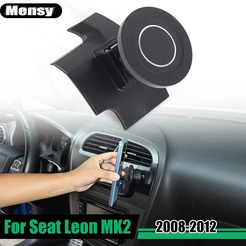 

Magnetic Suction Car Mobile Phone Bracket Car Air Vent Adjustable Mobile Phone Bracket For Seat Leon MK2 2008-2012 Accessories