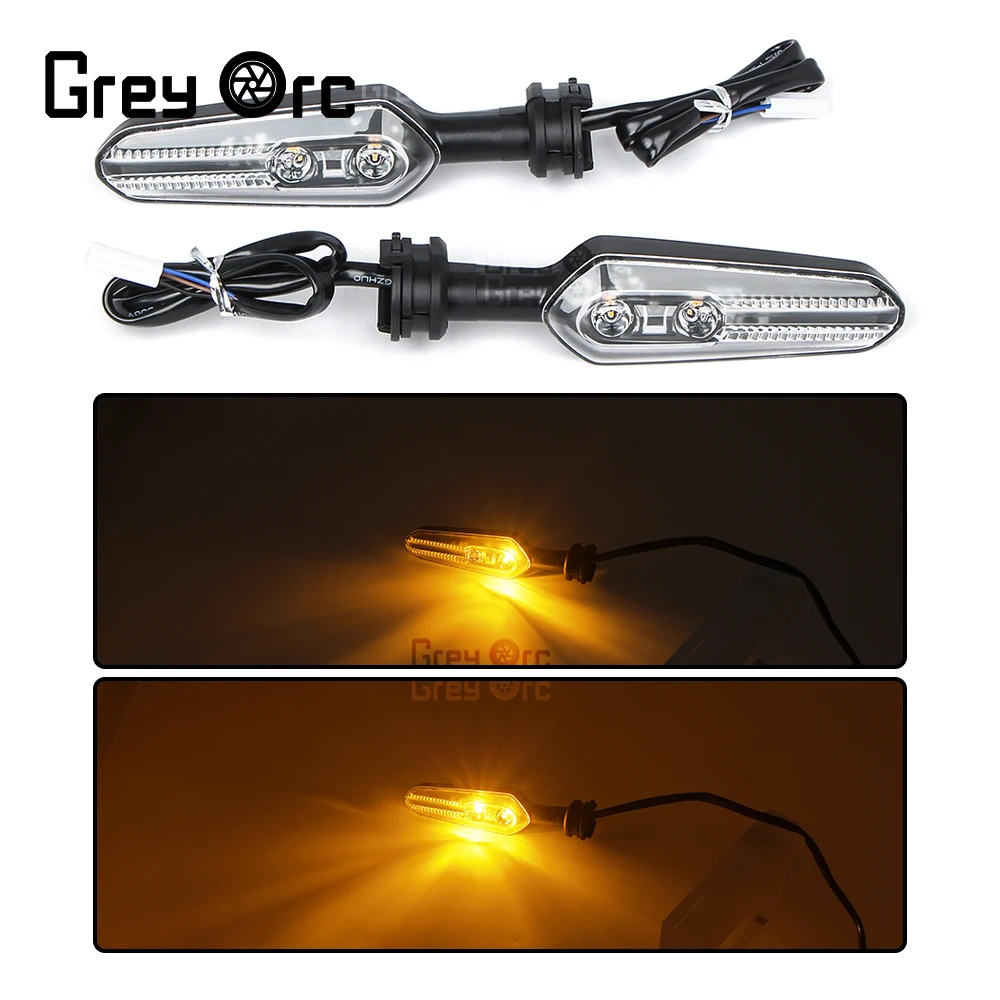 

1 Pair Of Motorcycle LED Turn Signal Indicator Lights For Kawasaki Ninja ZX-R7 ZX R7 2022 2023 Accessory Flasher