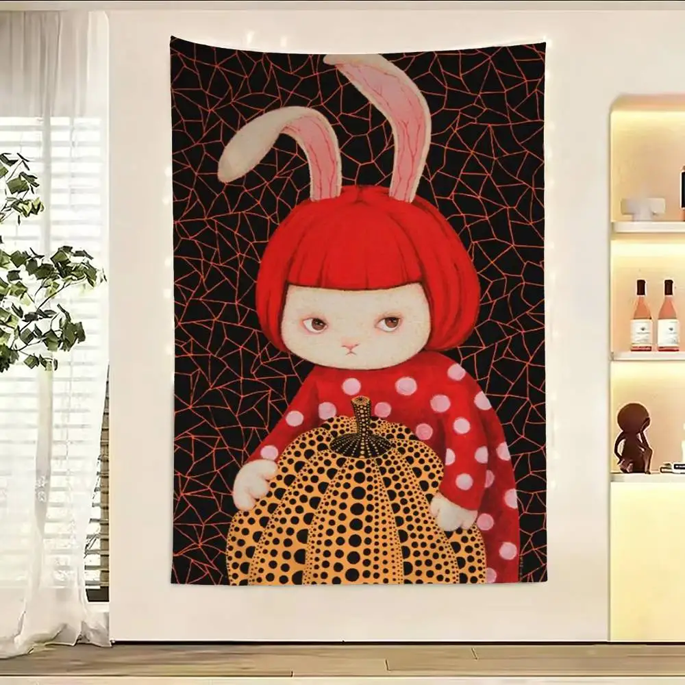 

Kusama Yayoi Art Flag Digital Printing Banner for Garage Wall Out Door Decoration