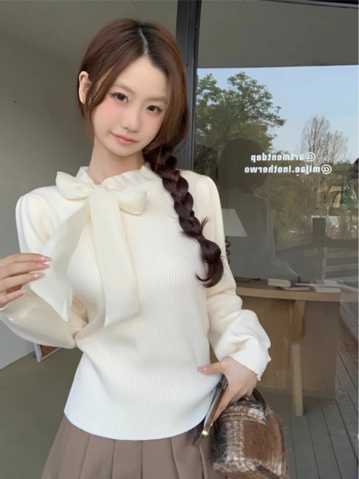 

Sweaters Jumpers Pullovers Womens Women Knitted Suit Mohair Destroyed Edge Baggy Casual Chic Street Urban Youth Culture Grunge