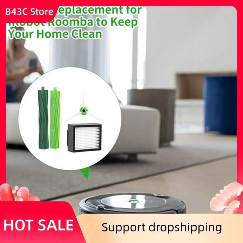 

B43C для Irobot Roomba I7 I7+ I6 I6+ I3 I3+ I8 I8+ I4 I4+ I5 I5+ I2 I2+ I1 I1+ I E Вакуумный ролик Боковая щетка HEPA-фильтр