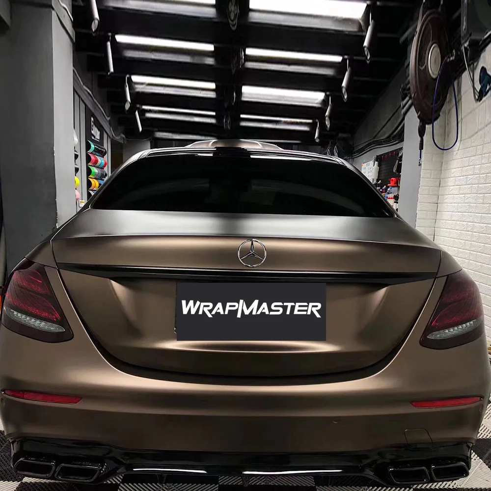 Wrapmaster Top quality ultra Matte metallic Brown Grey vehicle Wraps Vinyl wrapping film