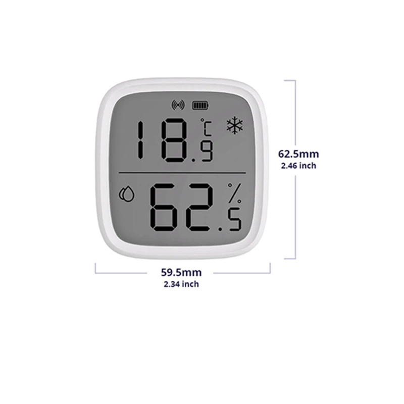 Temperature Humidity Sensor With Screen, Zigbee Multi-Purpose Gateway Smart Wifi Remote Temperature And Humidity Sensor