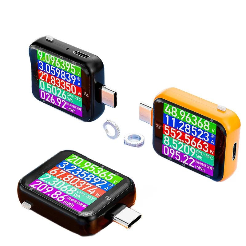 High Accuracy USB Tester 7-Digit Display Capacitive Touchscreen Voltage Current Power Meter With Oscilloscope Ripple Graph