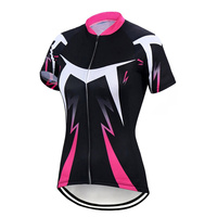 Women's Cycling Jersey Short Sleeve Mountain Bike Shirt for Ladies Cycle Bicycle Clothes Biking Tops