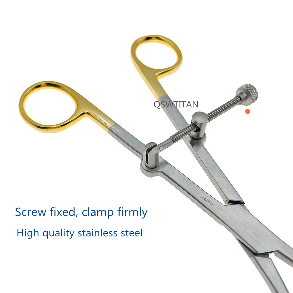 Orthopedic Bone Reduction Forceps with Drill Guide Orthopedic Bone Plate Holding Forceps Veterinary Surgical Instrument