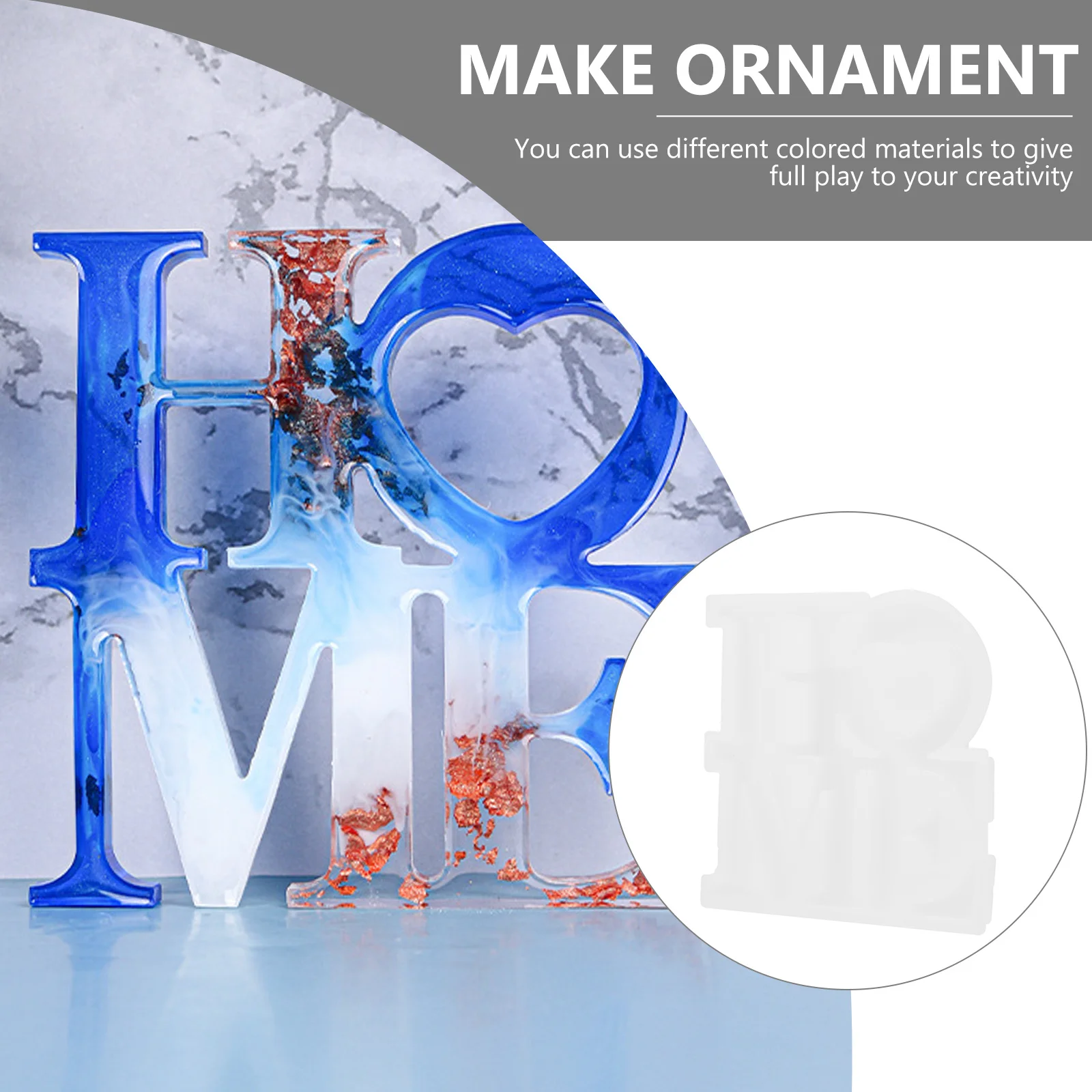 

DIY English Letter Ornament Silicone Mold Crystal Epoxy Mold for Desktop Decoration Handmade Craft Silicone Die