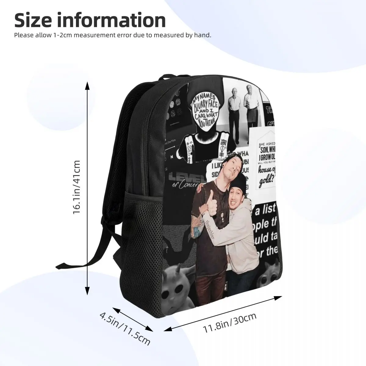 Twenty One Pilots Backpack Hot Sale Daypack Large Capacity Boys Girls BookBag School Bag Shoulder Bags for Men Women
