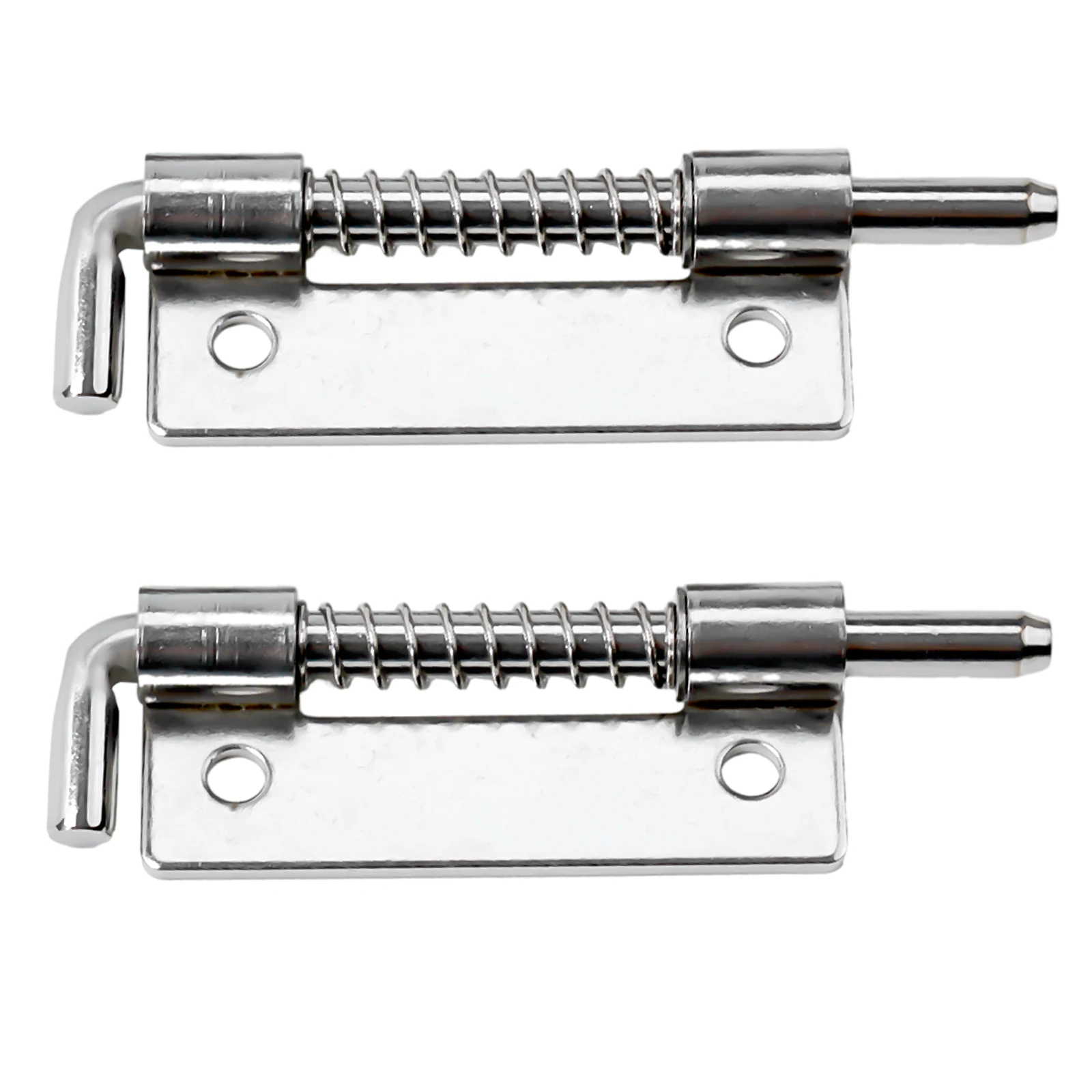 Furniture Latches Latch Pin Close The Door Firmly 304 Stainless Steel Cabinets Silver Spring Loaded Latch Pin 2PCS