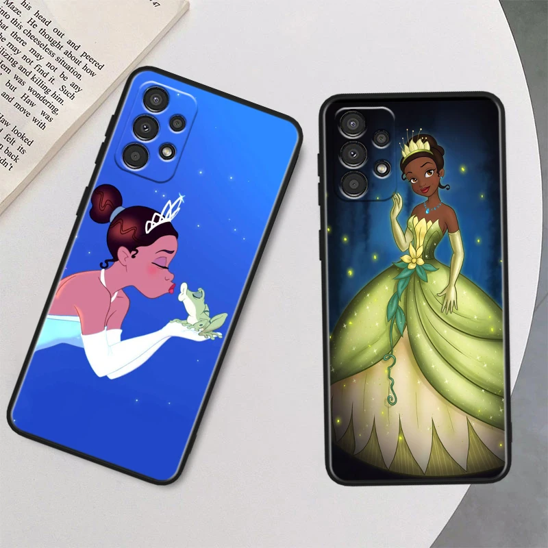 Disney Tiana Princess For Samsung A54 A53 A52S A34 A33 A73 A72 A32 A24 A23 A22 A14 A13 A03S 5G Black Phone Case Phone Case