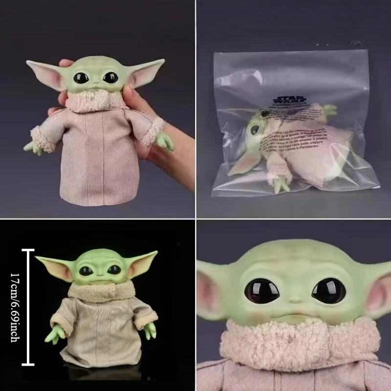 figurines-d'action-baby-yoda-de-17-cm-personnages-d'anime-avec-vetements-decoration-de-bureau-mini-modele-mignon-jouet-cadeau