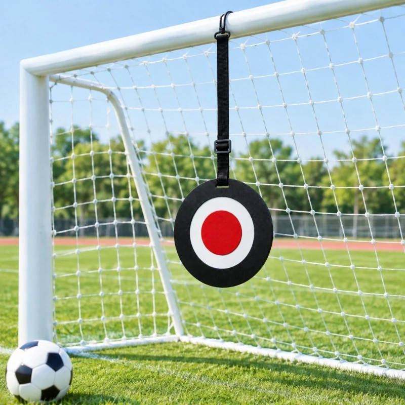 4Pack Soccer Training Markers with Red, White, and Black Aiming Patterns and Variable-Length Webbing Rings for Fixed and 69HD