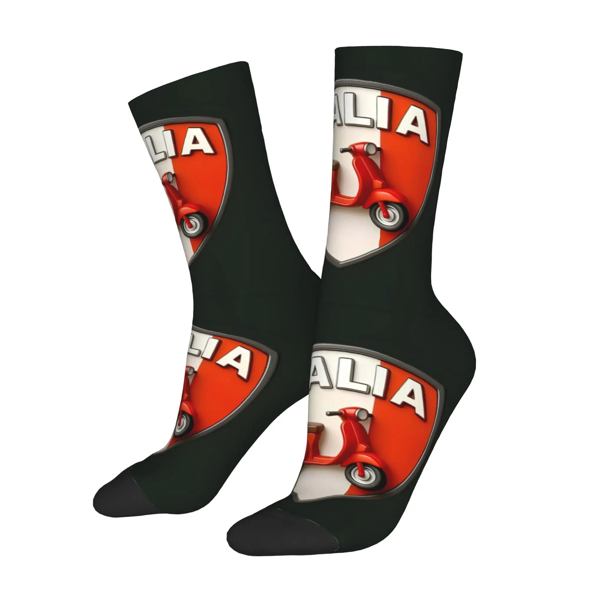 

Retro Italy Race Car Men's Socks Unisex Novelty Funny Crew Sock Gift