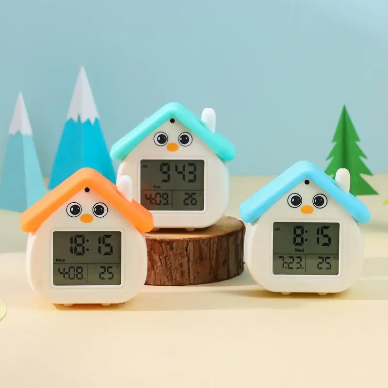 Cute Electronic High-end Alarm Clock. Multi-functional AI With Voice Function. Smart Alarm Clock For Students.