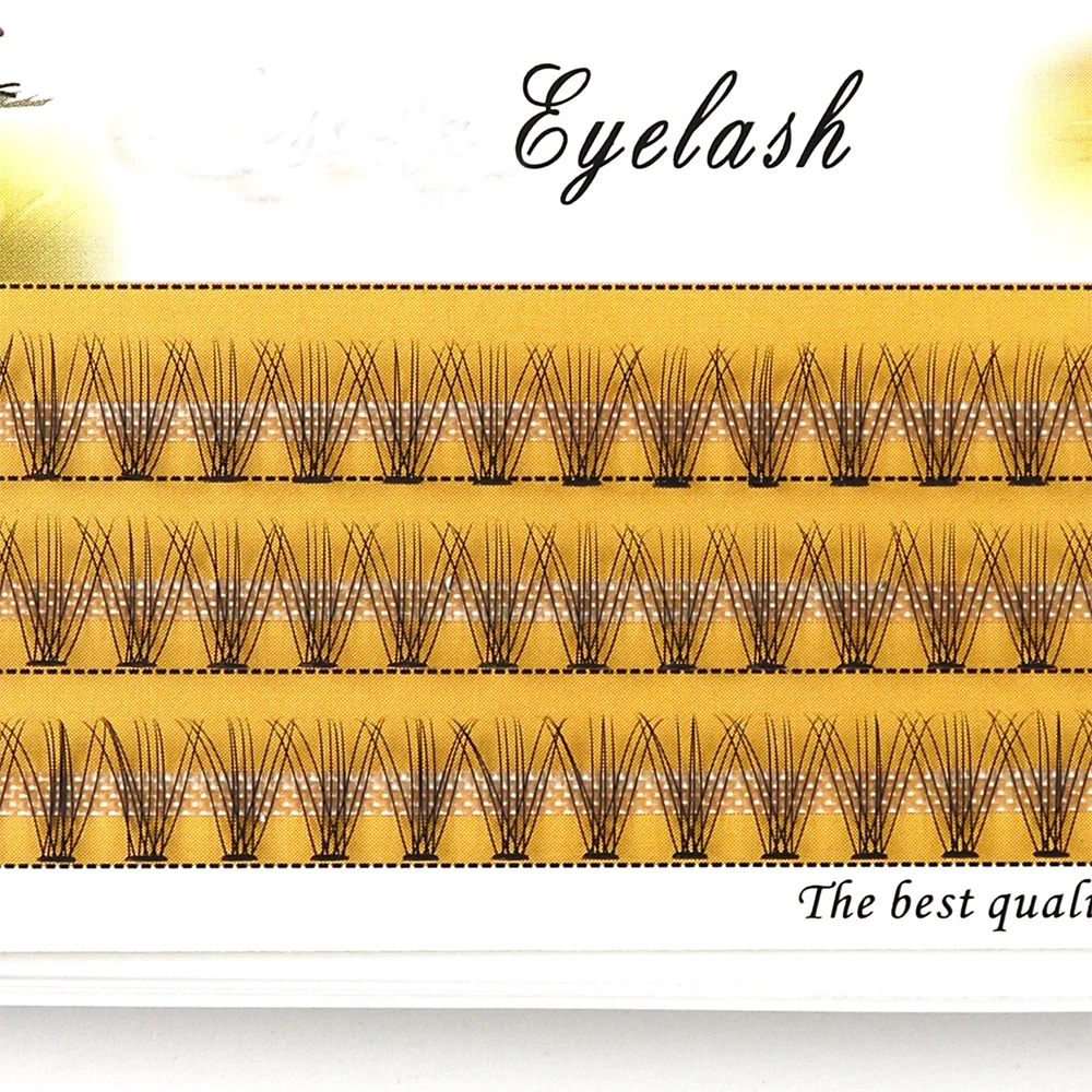 1 Box/60 Bunches Mink Eyelashes Natural 3D Russian Individual Eyelash extension 10D Eyelash cluster Makeup Tool Lashes Wholesale