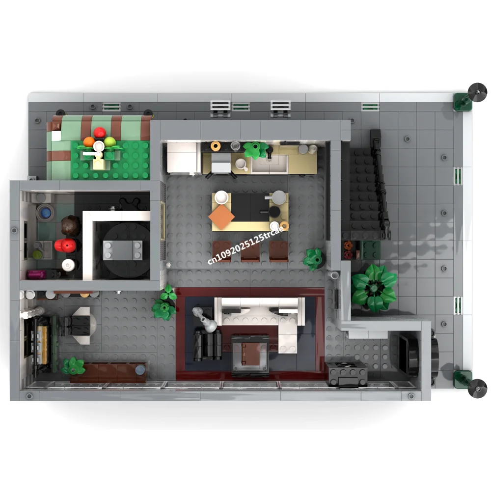 Nieuwe 2566 Stuks Stad Hot Street View Moc Modulaire Suites Queer Eye Model Bouwstenen Diy Creatieve Ideeën Kid Speelgoed verjaardagscadeau