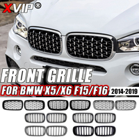 XVIP Front Bumper Kidney Grilles For BMW X5 F15 X6 F16 2014-2019 X5M F85 X6M F86 Chrome Diamonds Style Racing Grill Accessories
