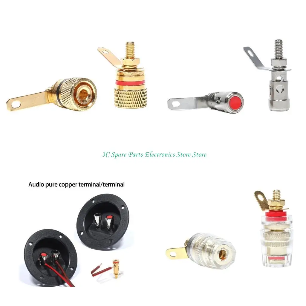 SZ Precisely Engineered Speaker Terminals Connectors Binding Posts With 4Mm Thread For Stable And Long Last Performances