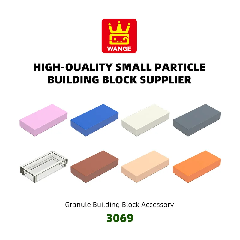 WANGE 336Pcs/Lot 3069 No Hole Then 2 Holes Building Block Moc Color Accessories Compatible with Brick Children Toy Gift Box