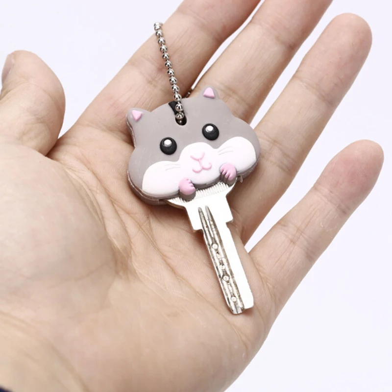 1pc Cartoon Silicone Protective Key Case Cover For Key Control Dust Cover Holder Organizer Key Decor Accessories Home Supplies
