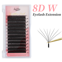 Goddess W-Shaped 7D 8D Volume Eyelash Extensions Premade Volume Fans W Shape Lashes Natural Soft False Eyelashes for Makeup